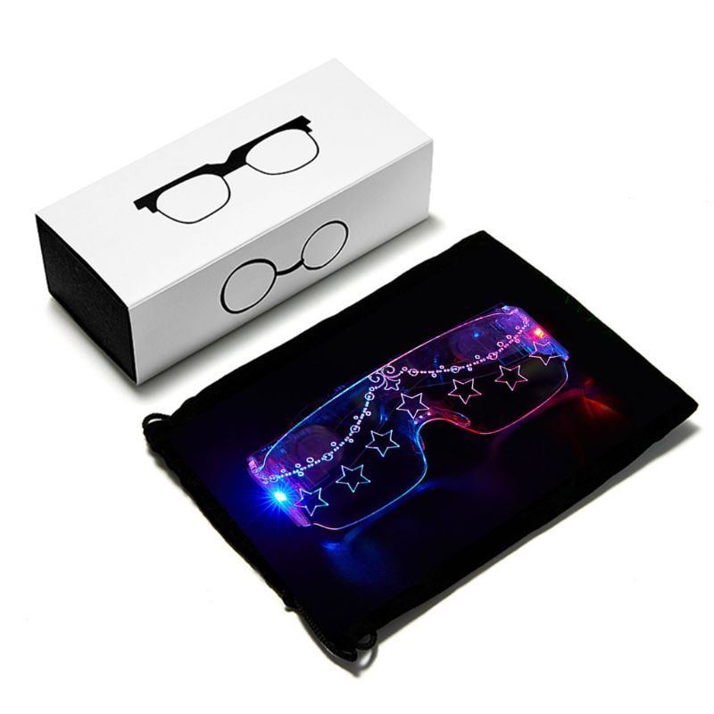 LED Glasses Light Up Shades Flashing Rave Wedding Party Eyewear Luminous Glowing Night Shows Decors Activities Christmas