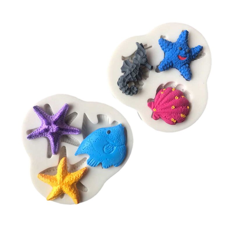 Siliconen Mal Schelp Schelp Bruiloft Decoratie Fondant Cake Decorating Bakken Tool Bakvormen Pudding