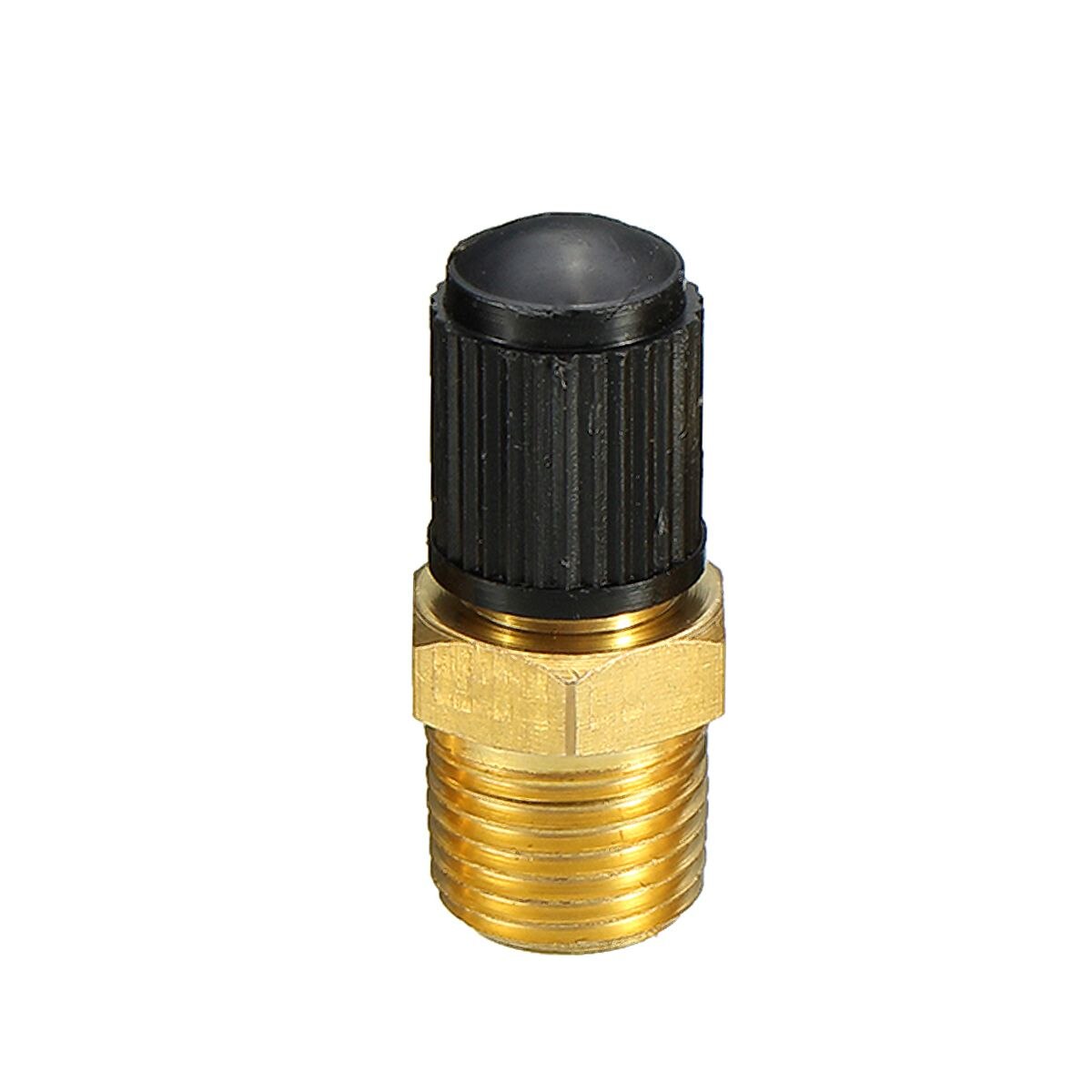 2x Brass Air Compressor Tank Filling Valve 1/8'' Nickel Plated Schrader NPT Pressure Valve Pressure Tank Valve