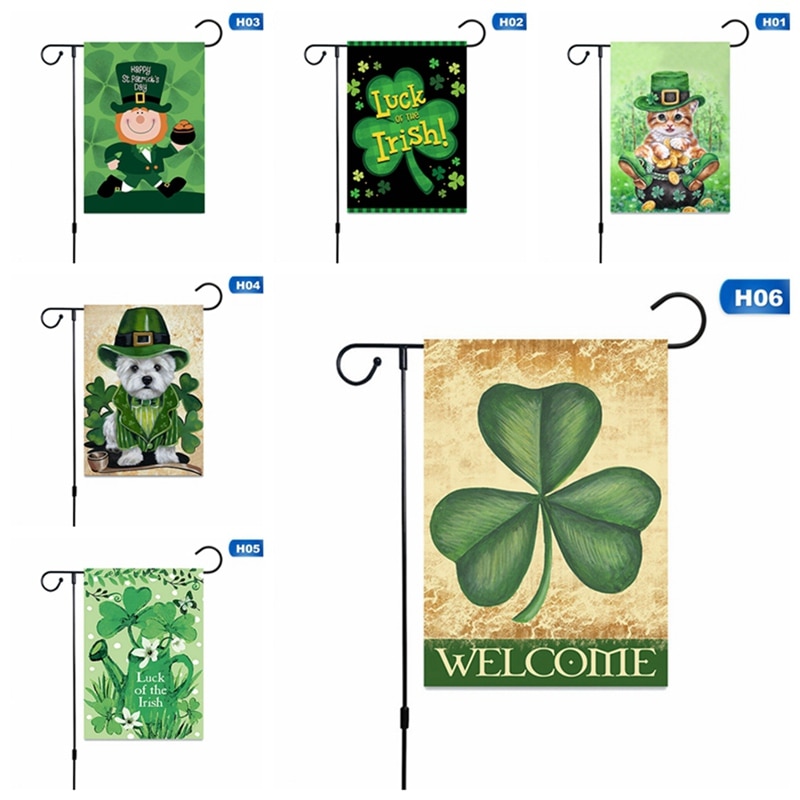 Irish St. Patricks Day Mini Hof Banner Garten Flagge Mit Garten Flagge Haus Dekor Neue (ohne Fahnenmast)
