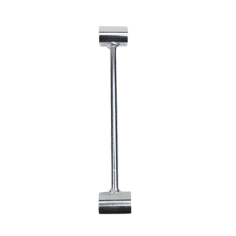 Llave de ajuste de huecos de bisagra, llave de reparación de bisagra de puerta de doble cabezal, llave de ahorro de trabajo para herramientas de reparación de huecos de bisagra para el hogar: Blanco