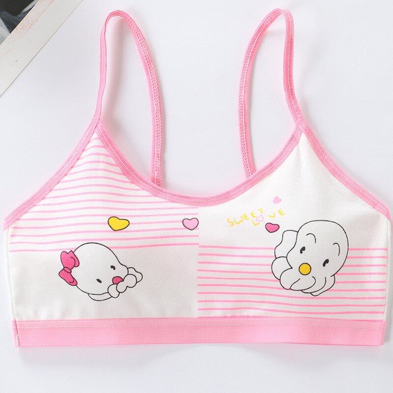 Developmental girl underwear sling student girls pure cotton breathable children tube top training bra 8 to 16 years old