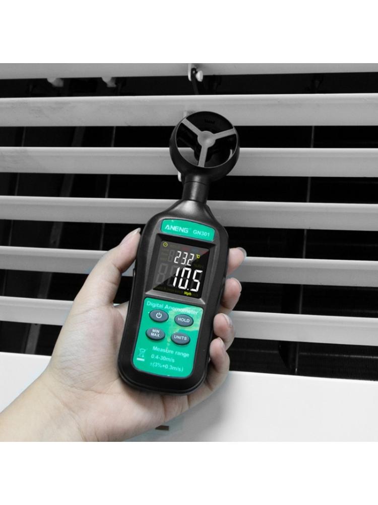 Digital Anemometer Wind Speed Meter with Thermometer Hygrometer LCD Backlight
