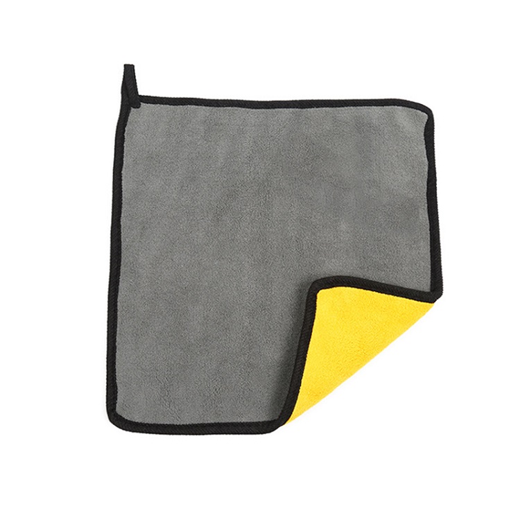 Herramienta de limpieza de toallas para lavado de coches paño de microfibra Ultra suave para pulir la cera del coche: gray 30X30