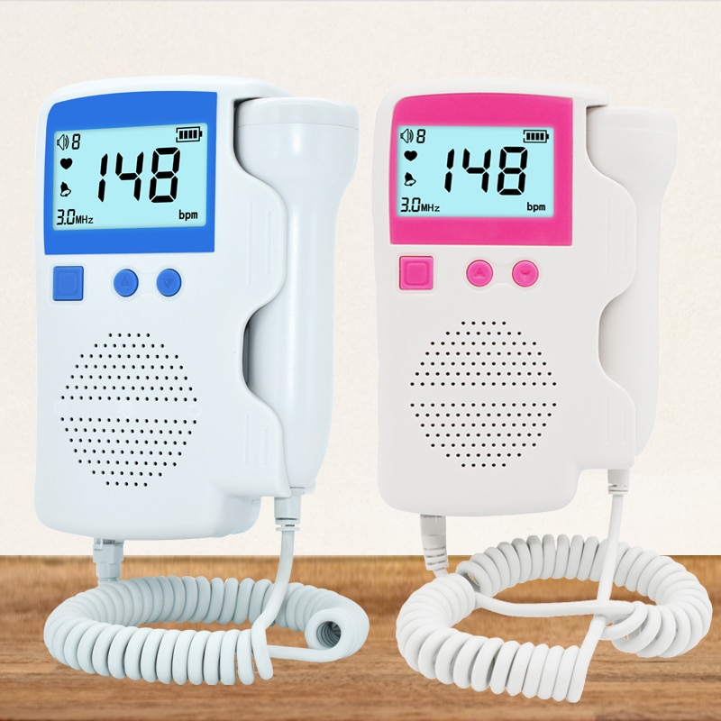 Doppler Fetal actualizado para bebés, Monitor LCD de 3,0 MHz para embarazadas, monitores fetales portátiles de ultrasonido bebé embarazada ultrasonido estetoscopio ecografo portatil sonar fetal escuchar latidos bebe