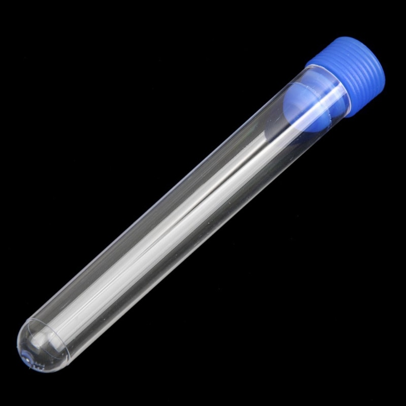 20 Pcs. Not Graduated Plastic Test Tube Lab Test Tool With