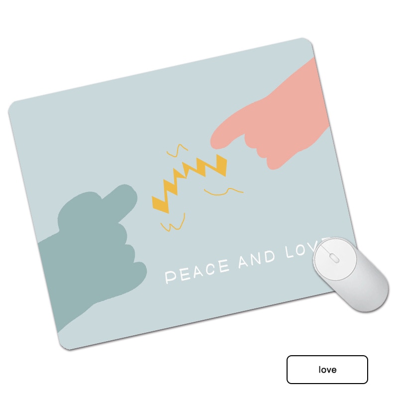 Cute Leather Mouse Pad Waterproof Thickened Leather Non-Slip Office Desk Mat Student Ins Style Mice Mat Cute Mouse Pad