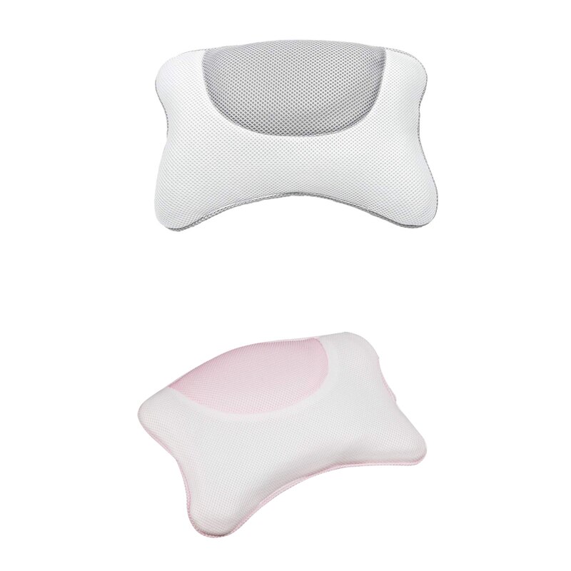 Luxe Spa Bad Kussen Voor Bad, Bad Kussen Voor Nek, Hoofd En Schouder Ondersteuning Met Zuignappen