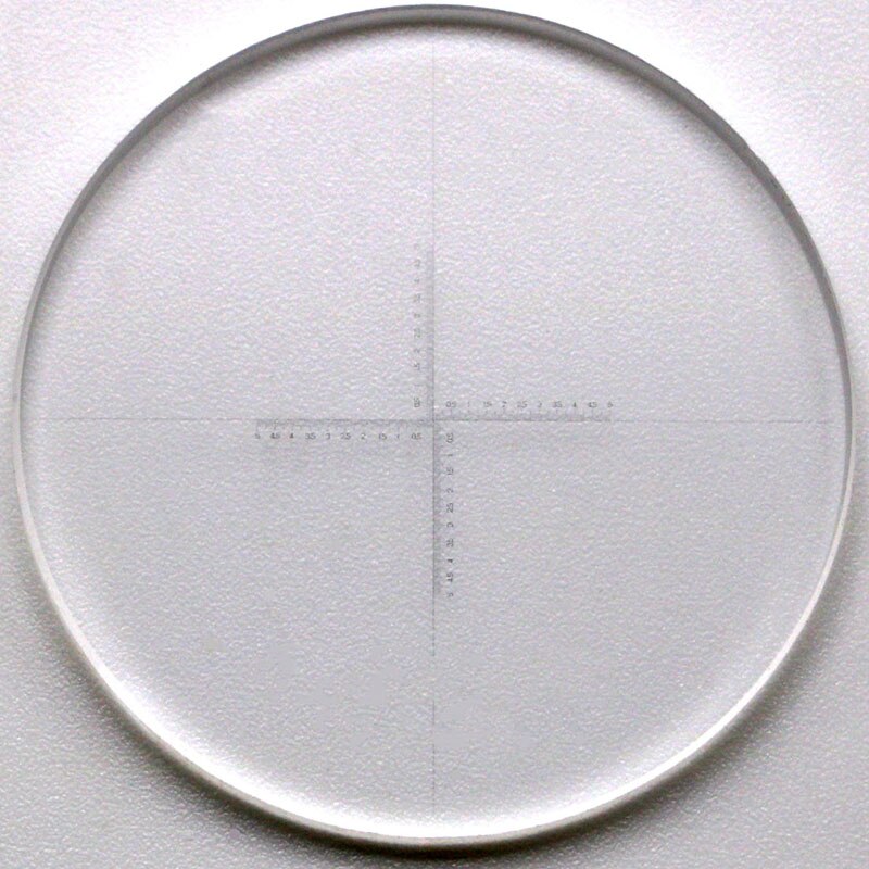 Micromètre oculaire DIV 0.05mm pour Microscope stéréo réticule oculaire règle croisée diamètre 18.5mm 24 mm calibrage