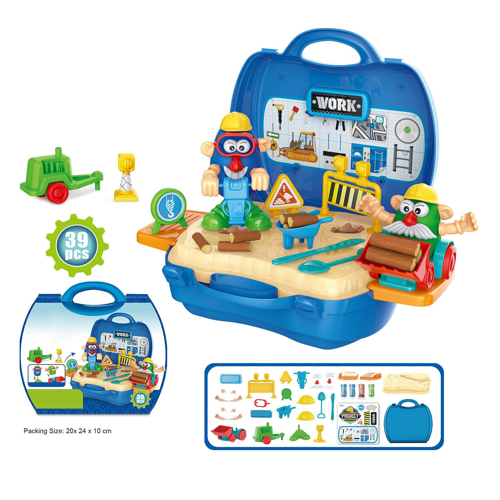 Udawaj zestaw zabawek mechanik zawody szefa kuchni odgrywanie ról zabawka prezent dla dziecka zestaw walizek mini rodzina gospodarowanie zabawki: 9