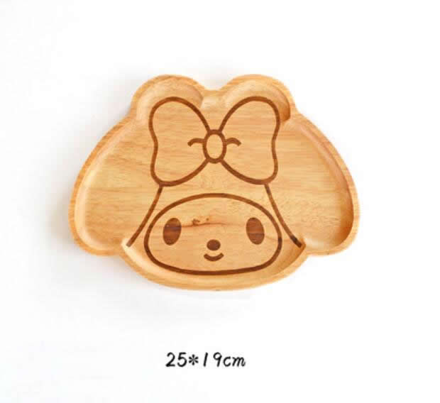Dessin animé mignon animaux plaque en bois cuisine créative enfants aiment les plats en bois: G