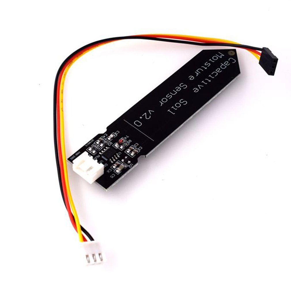 Hw-390 Sensor capacitivo de humedad del suelo no es fácil de corroer Cable de operación de amplio voltaje alimentación negro