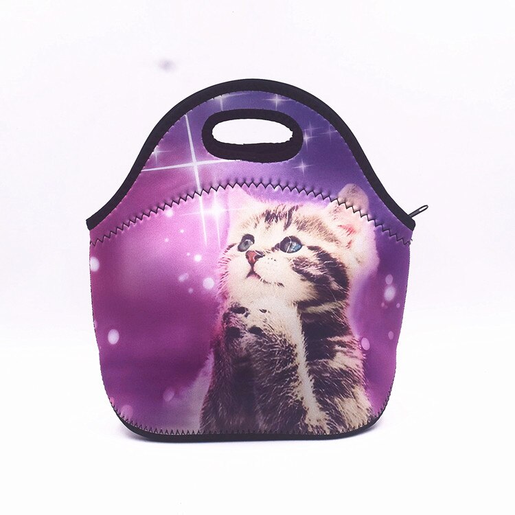 Thermische Geïsoleerde Print Neopreen Lunch Tas Voor Vrouwen Kinderen Lunch Zakken Koeler Isolatie Lunch Box Voedsel Zak: E