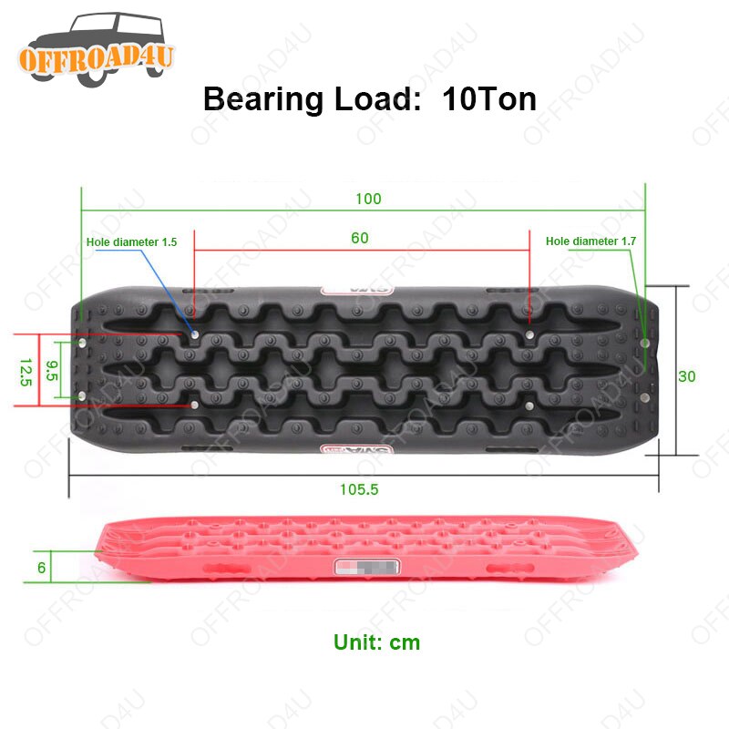 10T 20T Recovery Track Offroad Snow Sand Track Mud Trax Self Rescue Anti Skiding Plate Muddy Sand Traction Assistance