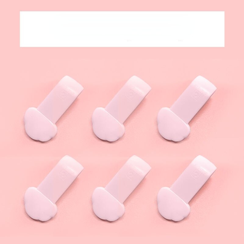 Ensemble de pinces pour drap de lit, 6 pièces/ensemble, pinces antidérapantes pour enfants, fixation de couverture de couette: 6pcs pink