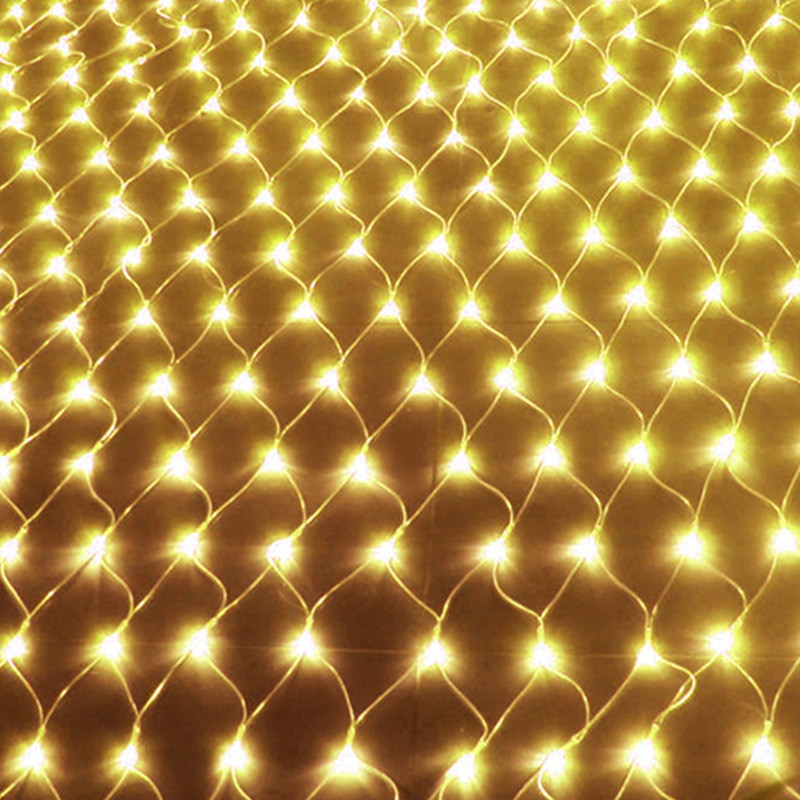 LED Net Lys 2m*2m - Vandtæt - 220V - Udendørs Jule- og Bryllupsdekoration: Varm hvid / 11-15w