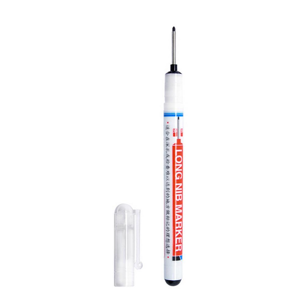 Lange Feder Marker Tiefe See Stift Marker Für Holzbearbeitung Wasser-beständig Tinte Schnell trocknend Xylol-freies markieren metall Holz Glas: Schwarz