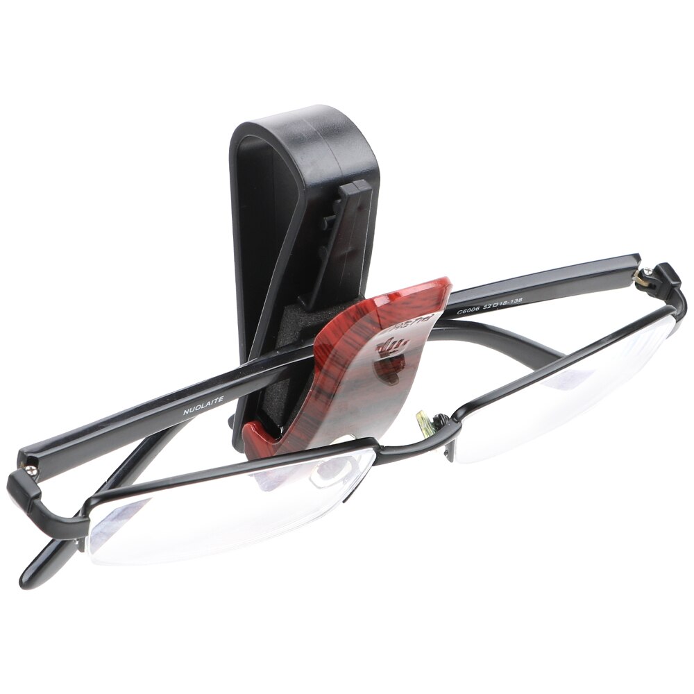 1pc briller holder automatisk feste klips bil kjøretøy solskjerm solbriller klemme tre korn brille etui briller holder