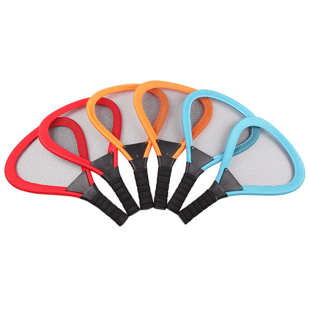 5 pçs crianças pano raquete de tênis praia raquetes beachball raquete crianças suprimentos ao ar livre (vermelho 2 pces raquete, 1pc badminton, 2 pces oce