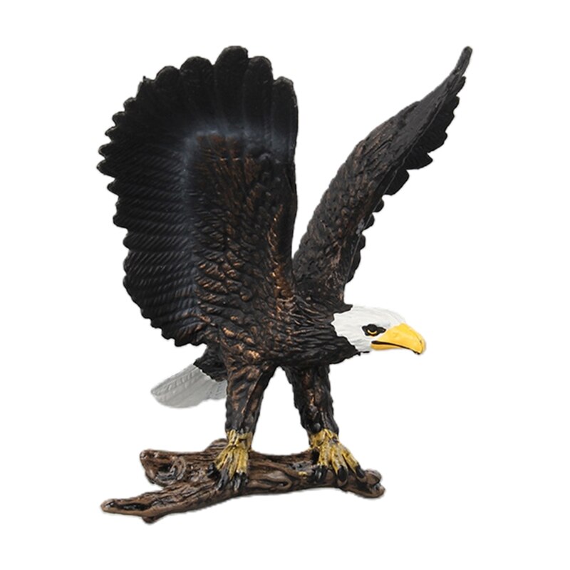 Simulated Bald Eagle Owl Model Realistic Bird Figurines Action Figure Collection: 222