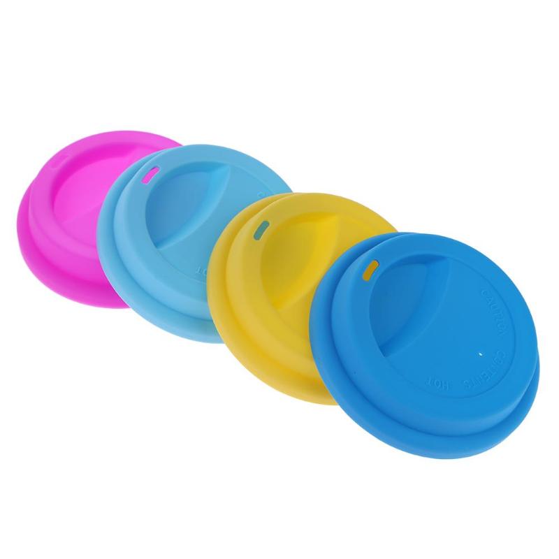 Tapa de taza de silicona gruesa reutilizable Anti-polvo aislante cubierta de taza de té de café resistente al calor seguro saludable tapa de silicona
