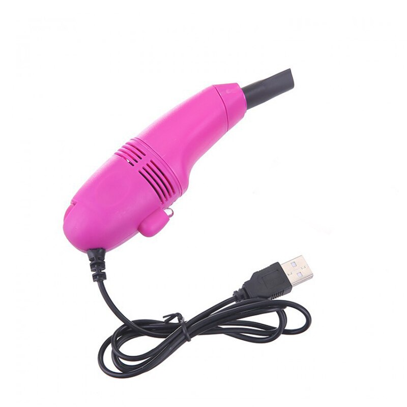 Usb Stofzuiger Mini Computer Usb Toetsenbord Borstel Computer Vacuüm Cleaning Kit Tool Verwijder Dust Borstel Voor Auto: Rose Red