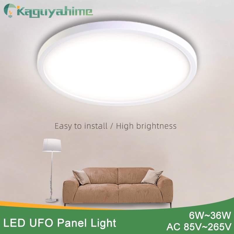Kaguyahime LED Plafondlamp 85-265V Panel Lamp Surface Mount Panel Lamp 6W 13W 18W 24W 36W Plafondlamp Voor Home Decor Licht