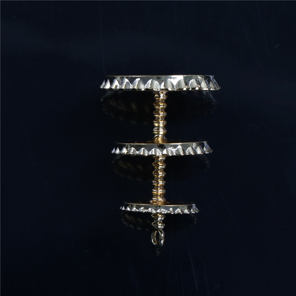 1/12 poppenhuis miniatuur 3- lagen metalen fruit dessert snack rek standaard fantasiespel keuken meubels speelgoed beste