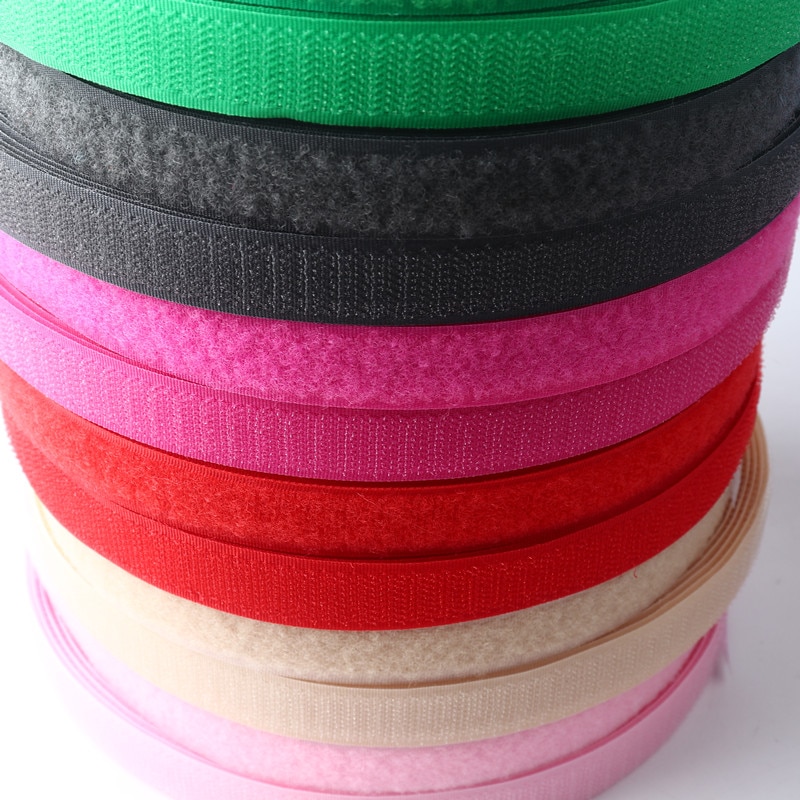 20Mm Self-Adhesive Velcro Color Hook and Loop Self-Adhesive Buckle Belt Clothing Backpack Diy Hand-Sewn Jewelry Accessories 2M