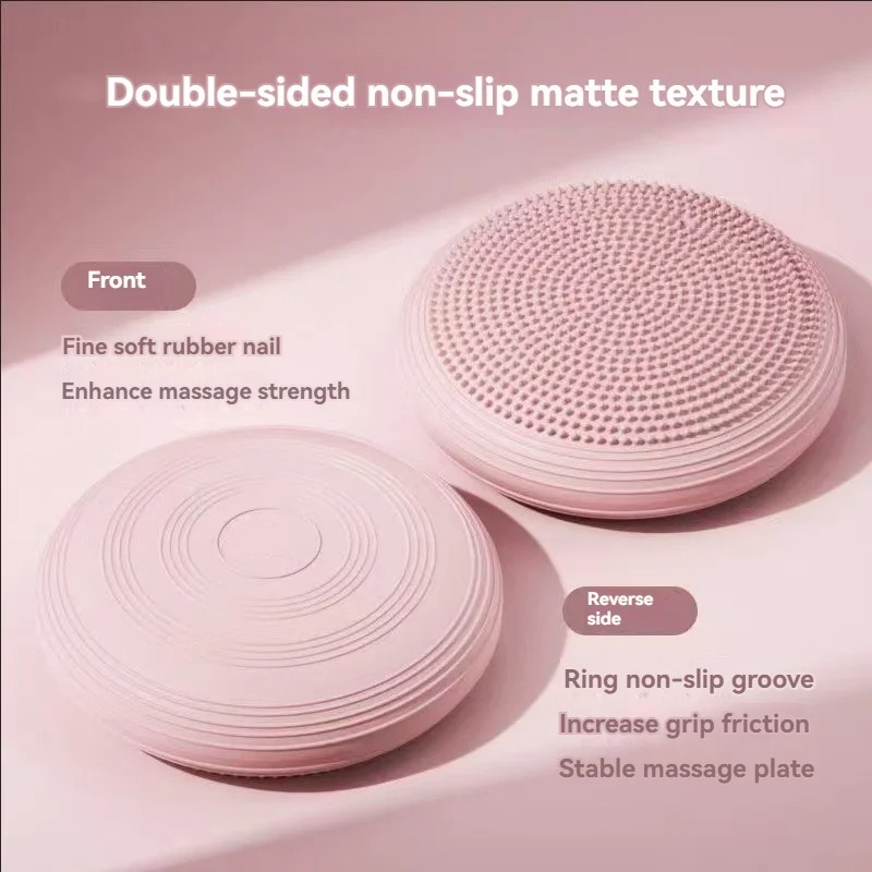 Oppustelig yogamåtte, balancemåtte, rehabiliteringstræning, børns balanceplade, pvc-udstyr, massagebold, ankelstyrke