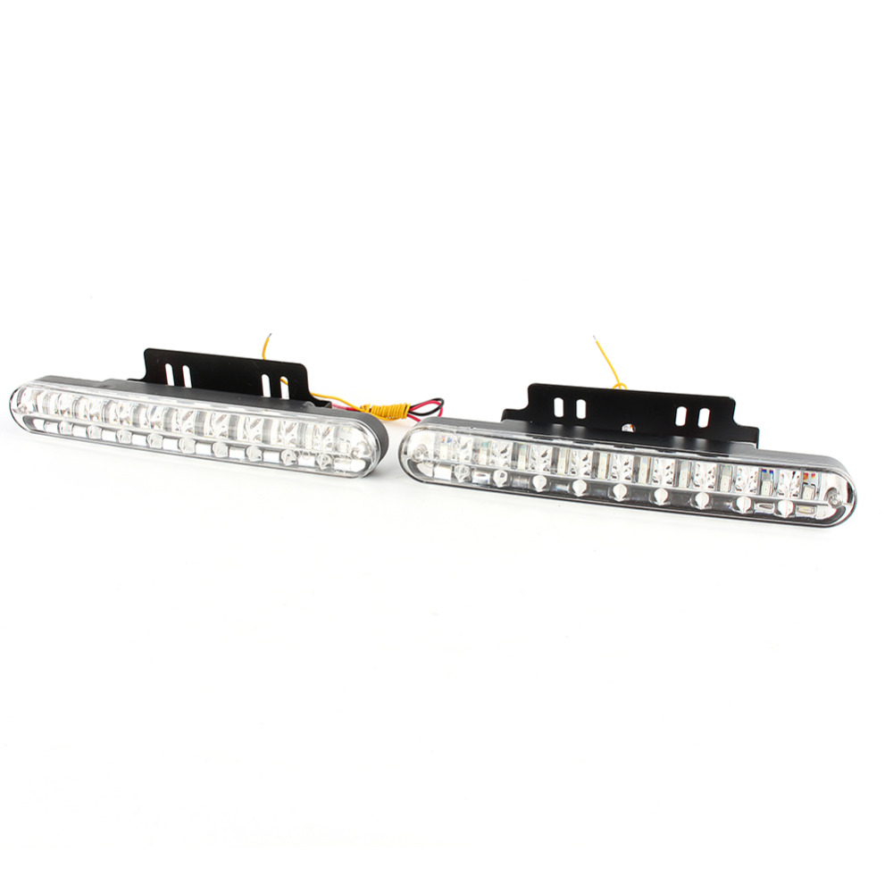 2 stuks 30 LED Auto 12V DC Dagrijverlichting DRL Driving Daglicht Lamp + Turn SignalUltra-Slim en Super Bright LED