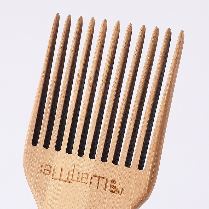 Brosse à cheveux en bois à dents larges, peigne à choisir, fourchette, peigne à insérer, équipement pour cheveux bouclés Afro, outils de coiffure, 1 pièce