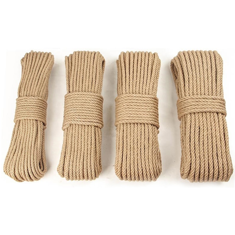 Sisal Rope Cat Tree DIY Scratching Post Toy Cat Climbing Frame Replacement Rope Desk Legs for Cat Sharpen Claw Cat Scratcher