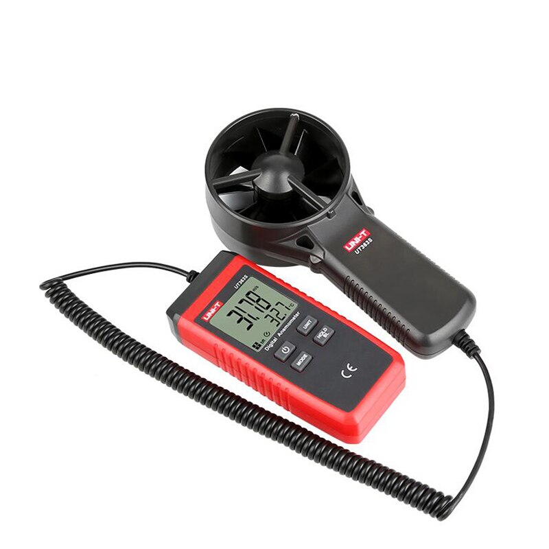 UNI-T UT363S Digital Anemometer Thermometer Wind Air Speed Gauge Meter Windmeter Temperature Tester Poratable Split Type