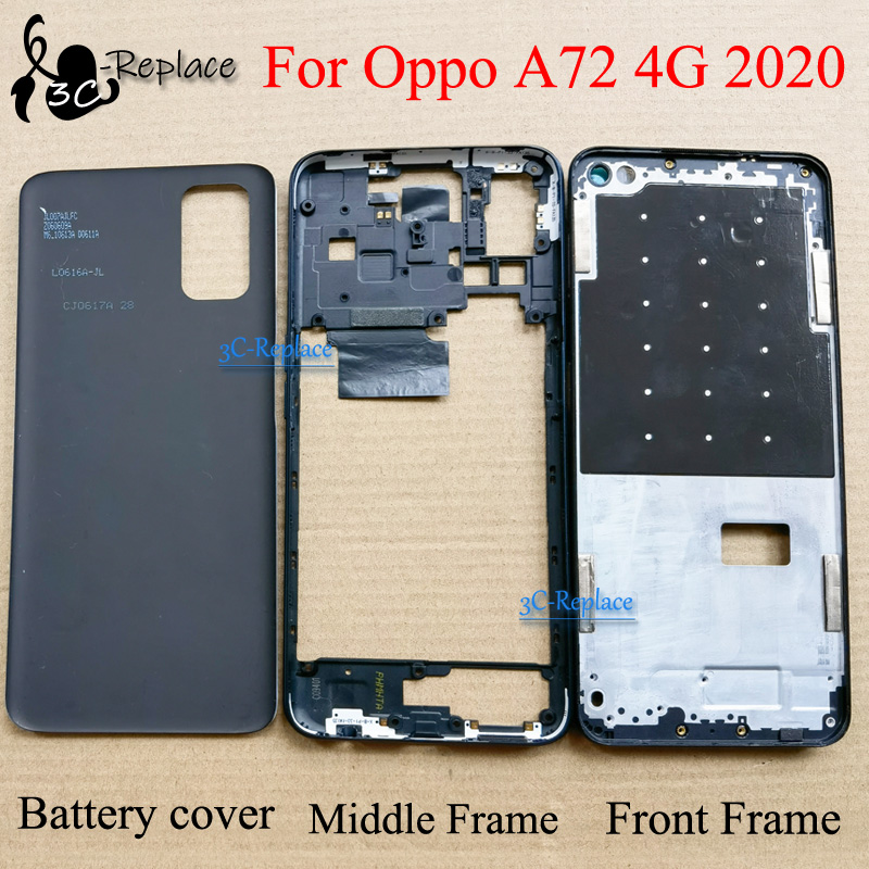 Carcasa de marco frontal para Oppo A72, 4G, , CPH2067, 2067, LCD
