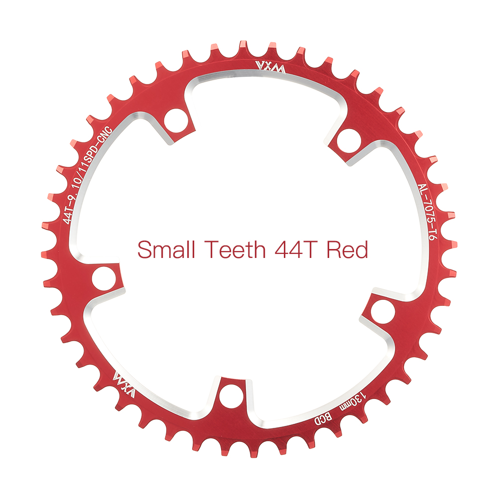 Plato de bicicleta de carretera VXM 130BCD redondo 38T 40T 42T 44T 46 48 50 52 54 56T 58T rueda de cadena ancha estrecha para bicicleta Shimano 5700 6700: Castaño