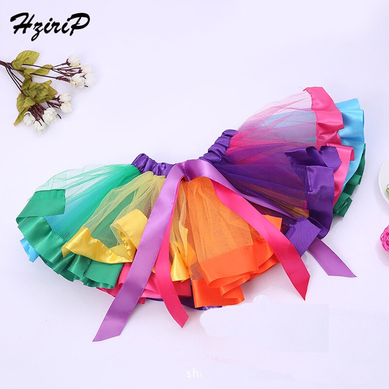 Hzirip nouvelles jupes vêtements pour enfants printemps été nouvelle fille Patchwork fête jupe PomPon princesse jupe enfants mignon