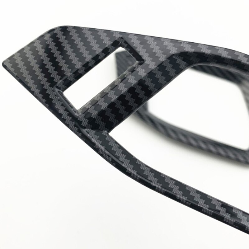 Carbon Fiber Dashboard Airconditioner Vent Cover Trim Decoratie Panel Vent Frame Auto Accessoires Voor Ford Focus +