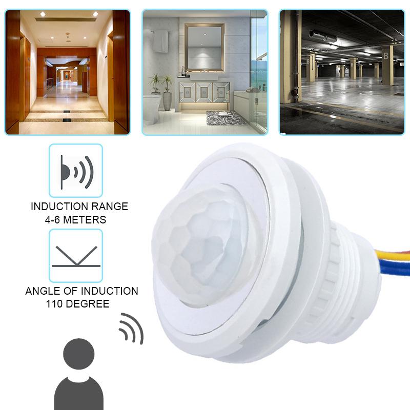 AC85-265V 40mm PIR Infrarood Ray Motion Sensor Smart Switch vertraging verstelbare Detectie Automatische schakelaar Sensor Lichtschakelaar
