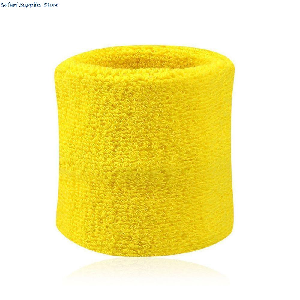 1 pair of fiber sport wrist support brace wrap sweatband tennis squash badminton gym soft wrist bands sweatbands