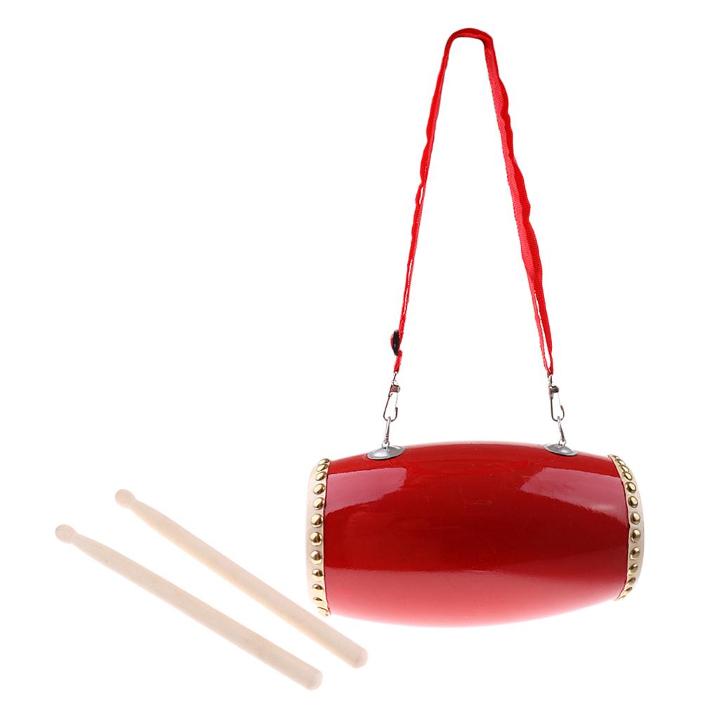 Tambour traditionnel chinois Dragon pour la taille, Instrument d&#39;apprentissage de la musique pour enfants