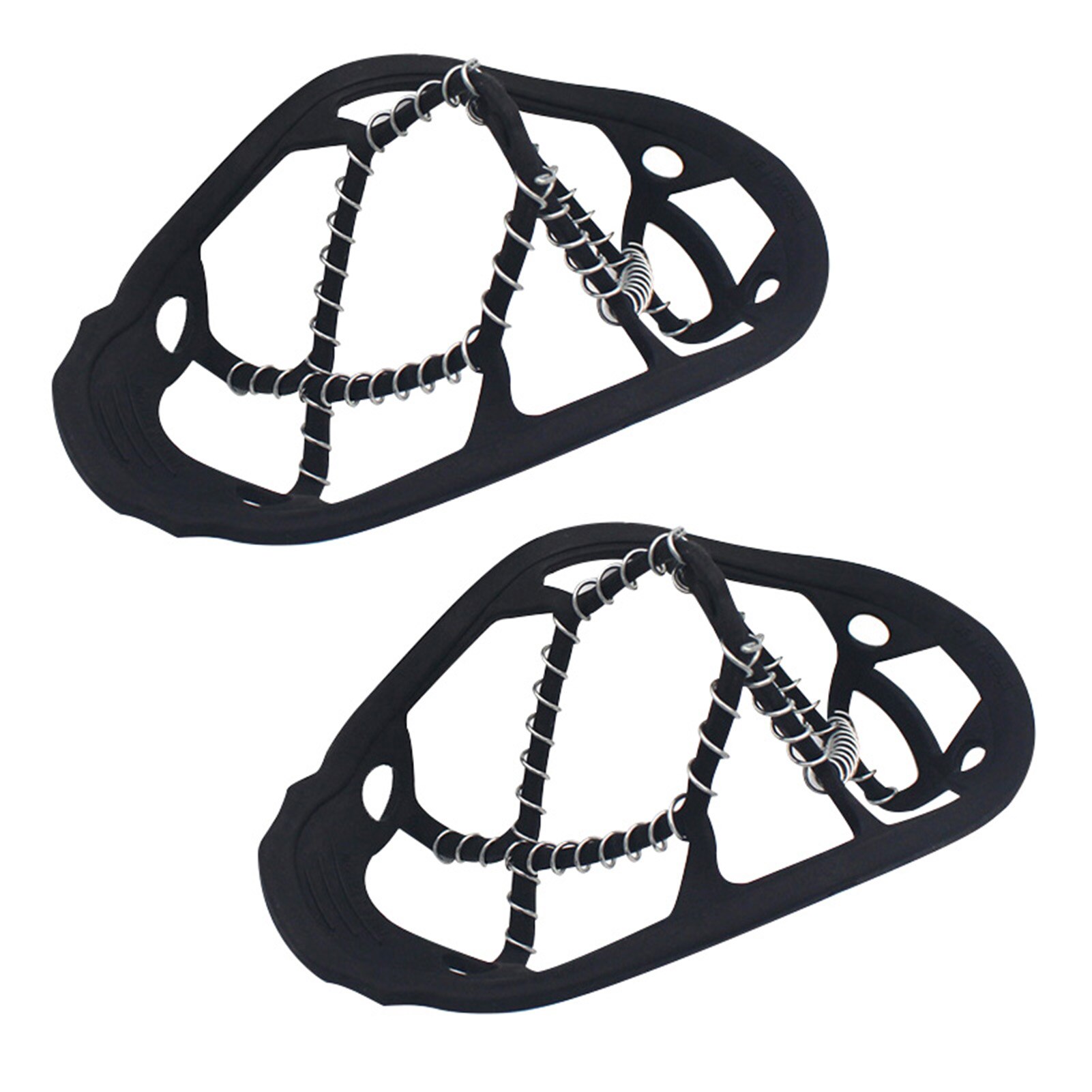 XFSRG 2 paar stijgijzers voor sneeuw en ijs, uniseks, ijsklimmen, met 7 slip-on tanden, voor winter, outdoor, camping, sneeuw, vissen, jagen, lopen