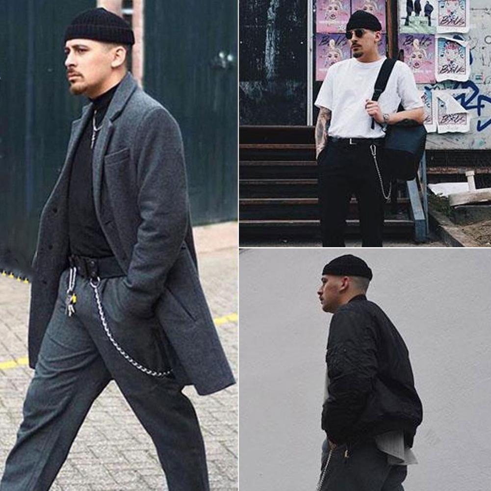 Gorro de lana de Color liso para hombre y mujer, gorro cálido con puño de punto, elástico, para ciclismo al aire libre, pesca y deportes, Invierno