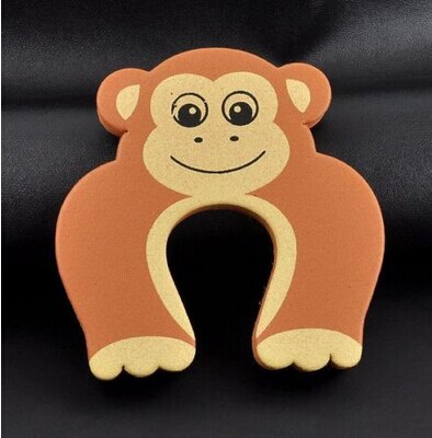 Baby Safety Animal Cartoon Corner Guards Jammers Stop Door Stopper Finger Door Lock Holder Lock Guard Finger Protect: Monkey