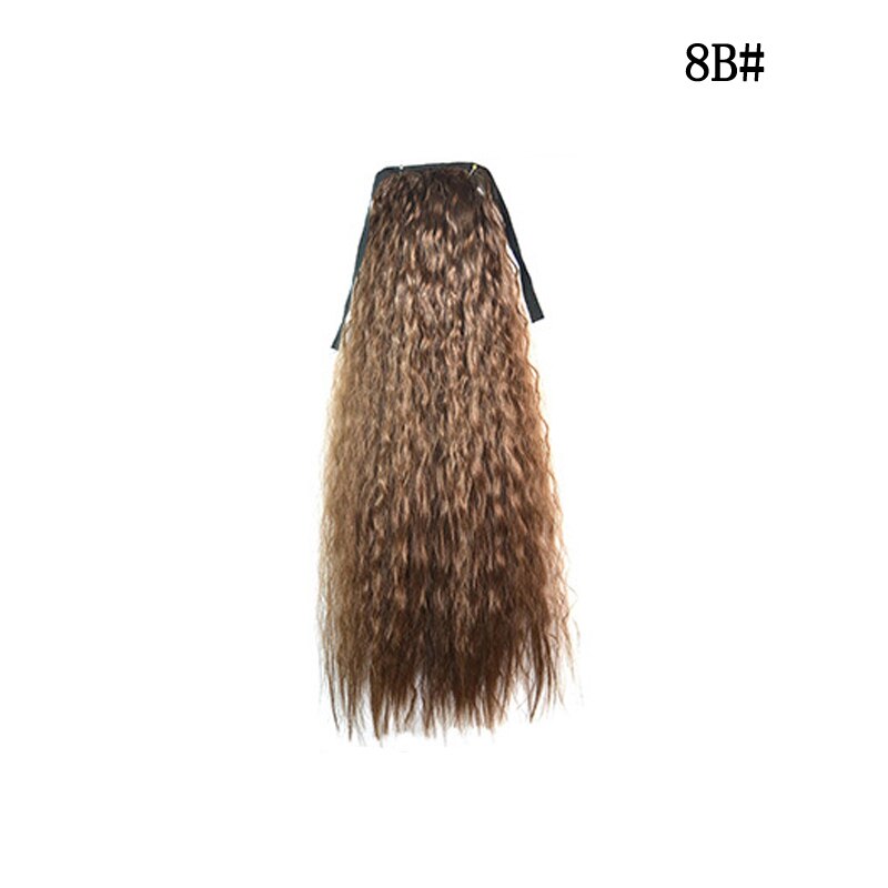 Synthetic Ponytail Wate Wave Long High Temperature Fiber Tie on Hair Extensions For Girls Party Clip in Hairpieces OLD STREET