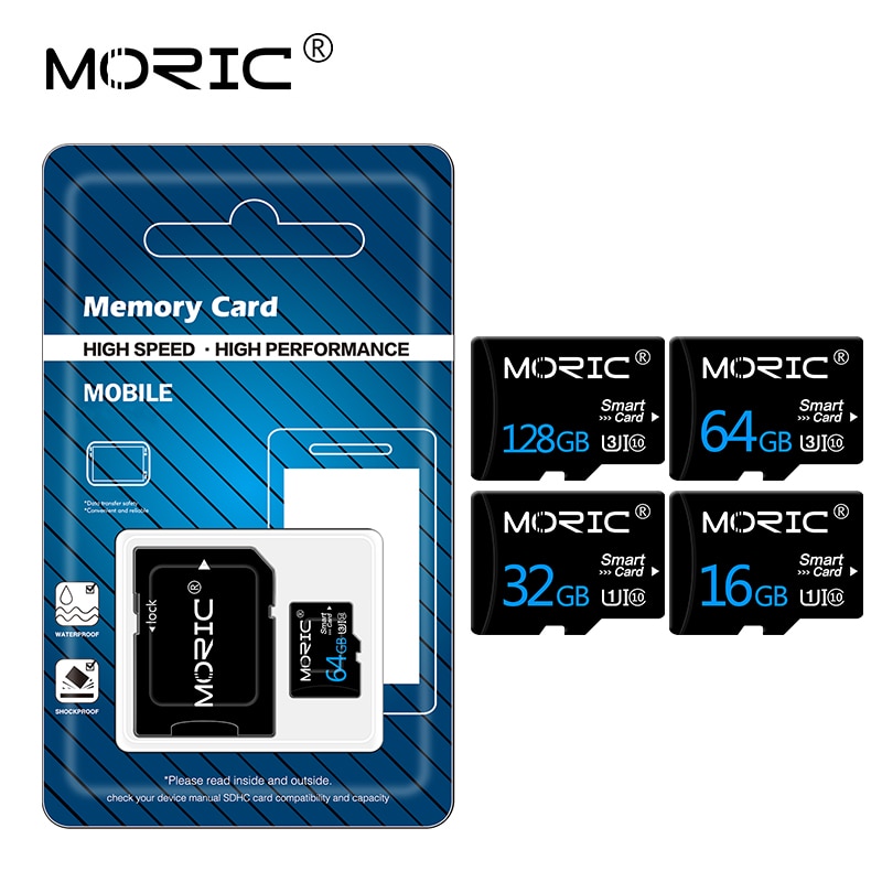 Moric Micro Sd Card 32Gb 64Gb 128Gb 256Gb Karta Micro Sd High Speed Class 10 Tf Flash Card geheugenkaart 4Gb 8Gb 16Gb