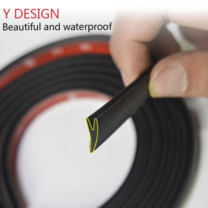 Exterior Car Sealing Strips Sticker Dustproof Waterproof Sound Insulation Auto Window Gap Protection Car Seal Strip Protector
