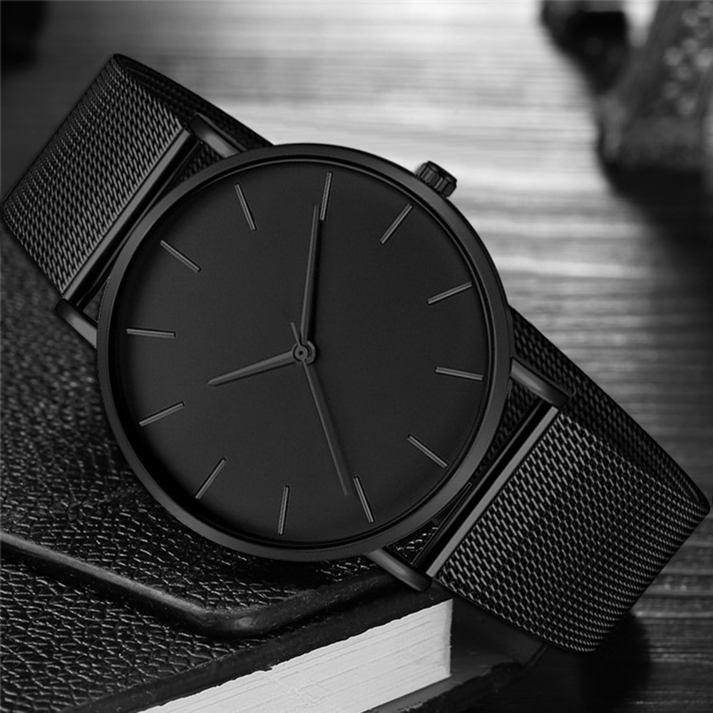 Minimalistisk ur reloj hombre ure til mænd relogio masculino montre homme man orologio uomo herre relojes para horloges mannen