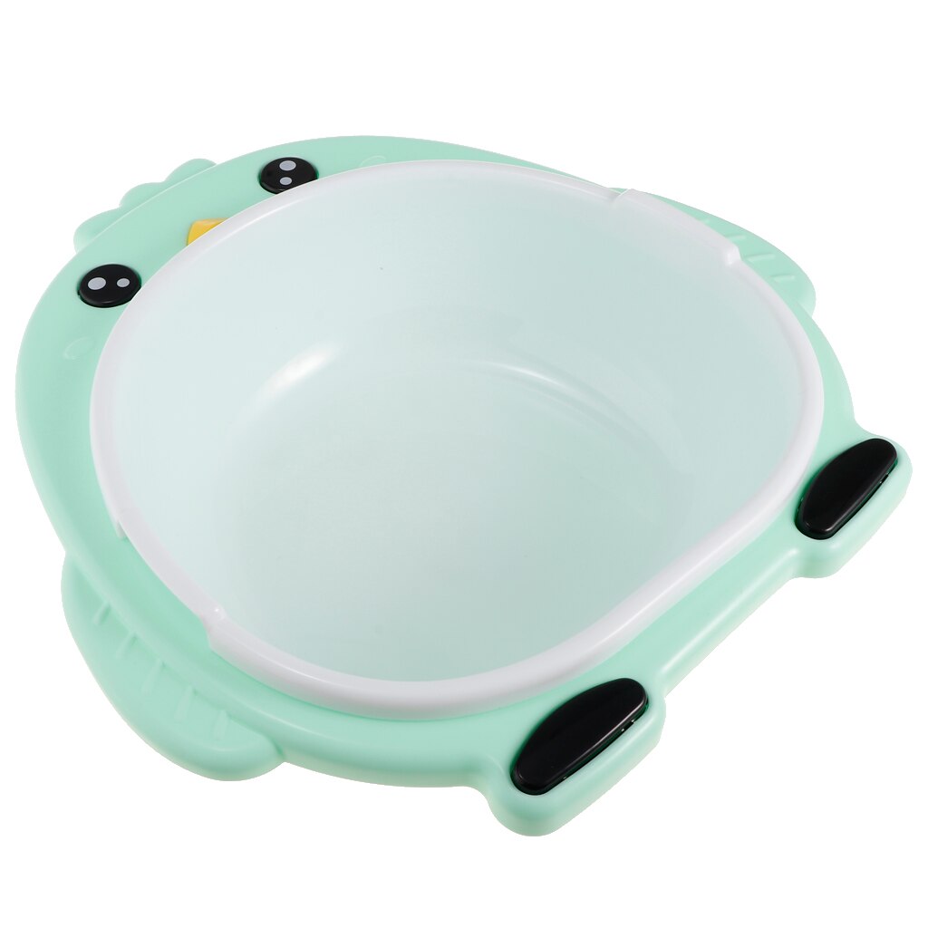 Portable Cute Chick Shape Bathroom Washbasin Bathing Accessories for Baby Toddler – Green