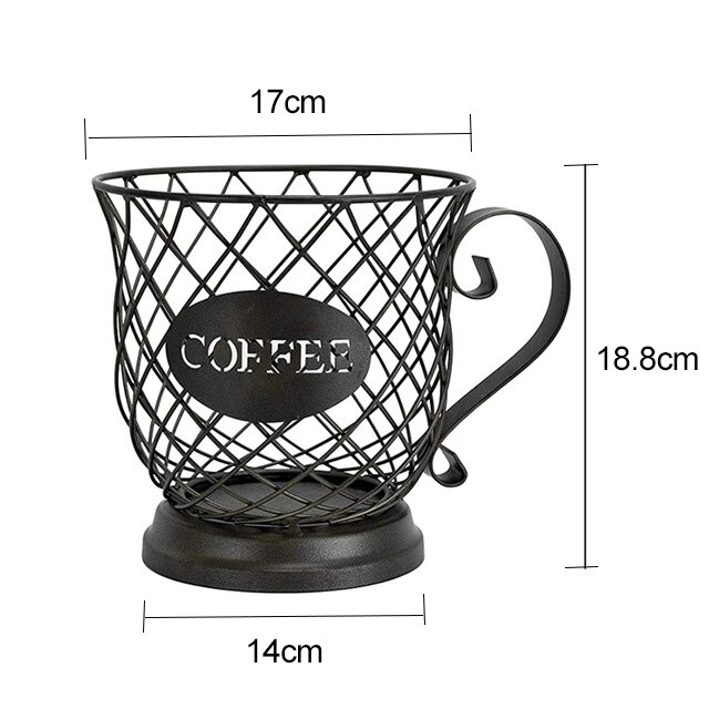 Nespresso kapselhållare kaffemugg cup keeper kaffekapselhållare förvaringskorg köksarrangör: C
